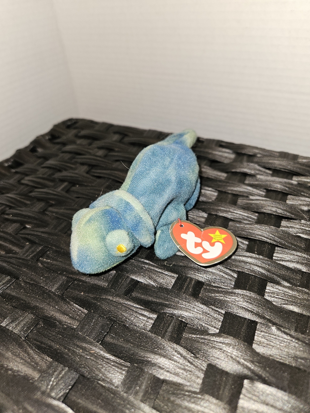 Ty Iggy Blue Green Plush Chameleon Beanie Baby